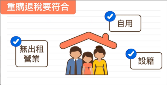 申請重購退稅,只有小換大是唯一一個財產交易所得稅的退稅項目