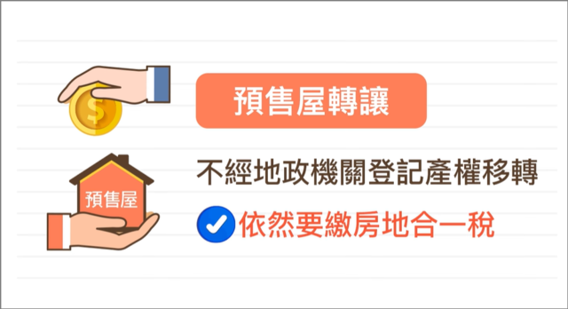 預售屋轉讓依然要繳房地合一稅